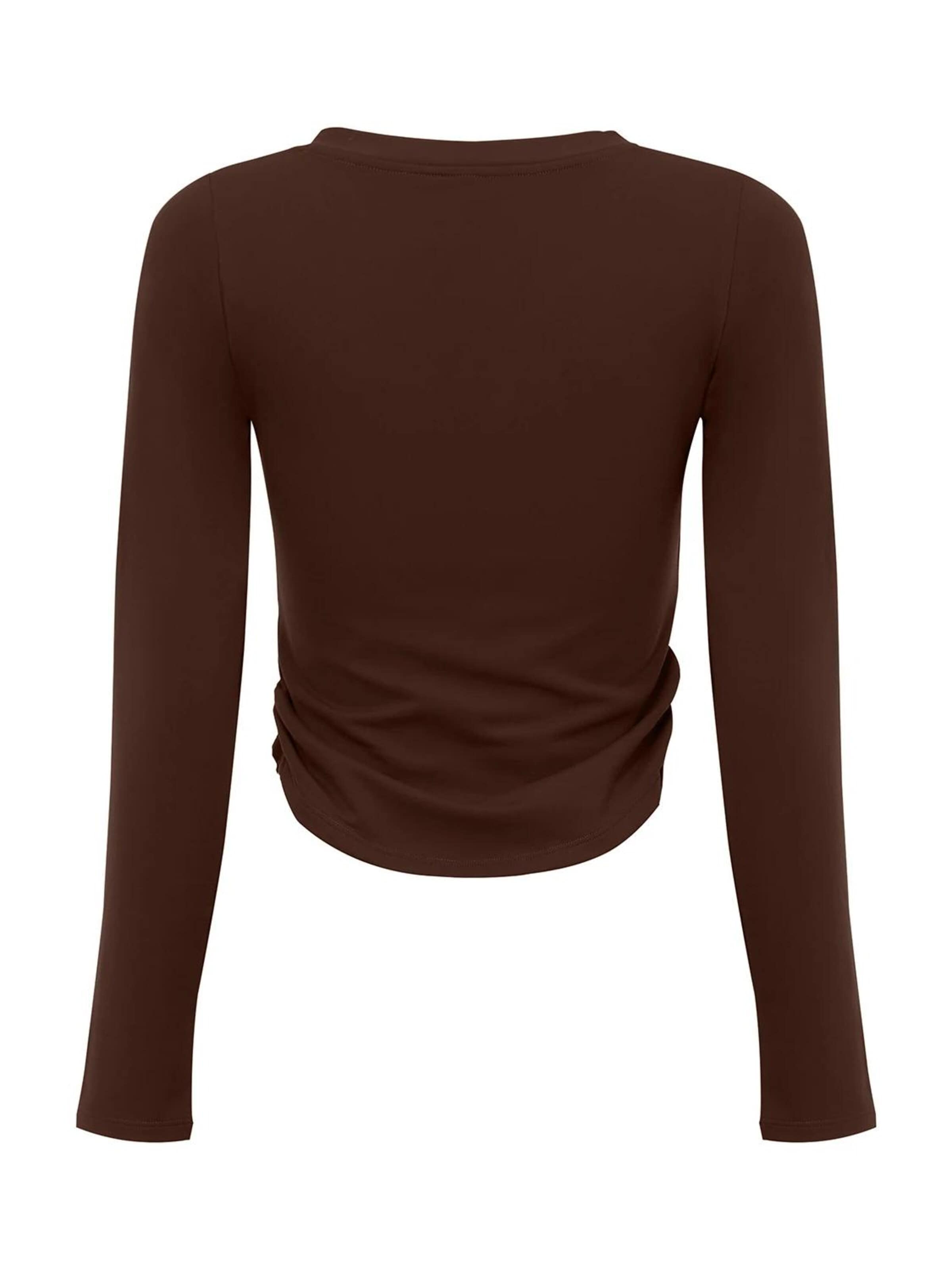 La V Shirt 'Sporttop Fleur' in Brown