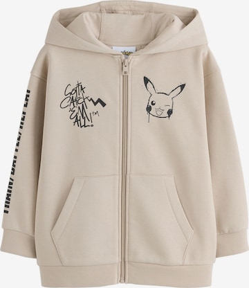 Veste de survêtement Next en beige : devant