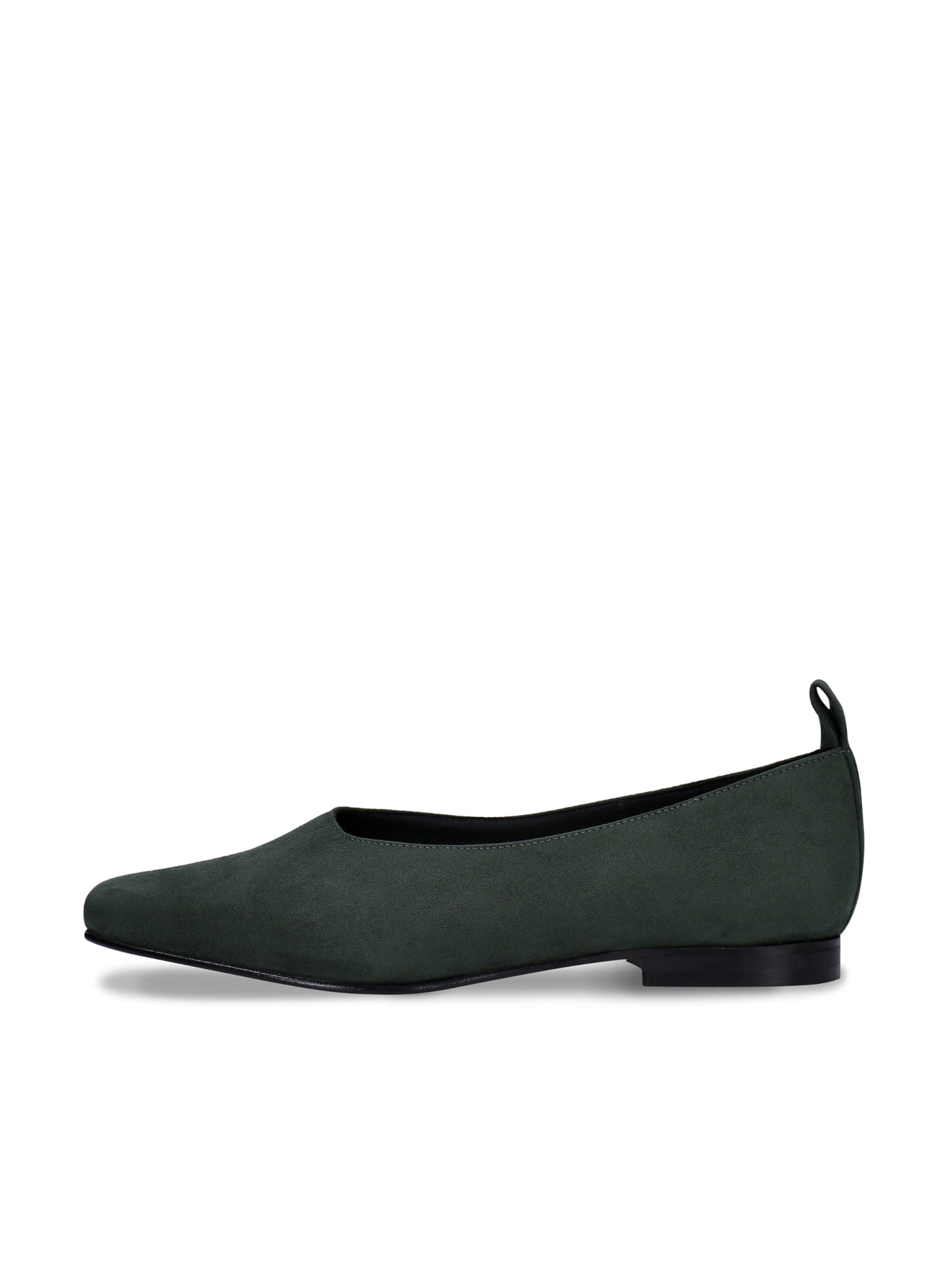 nae Vegan Shoes Ballerina 'Melita' in Grün: Vorderseite