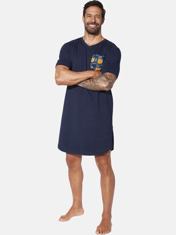 Jan Vanderstorm Pajamas long 'Oenske' in Blue: front