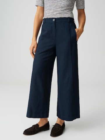 OPUS Широкий Брюки со складками 'Maiga' в Синий: спереди