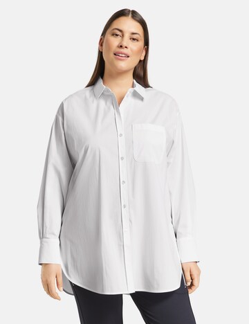 SAMOON Blouse in White: front