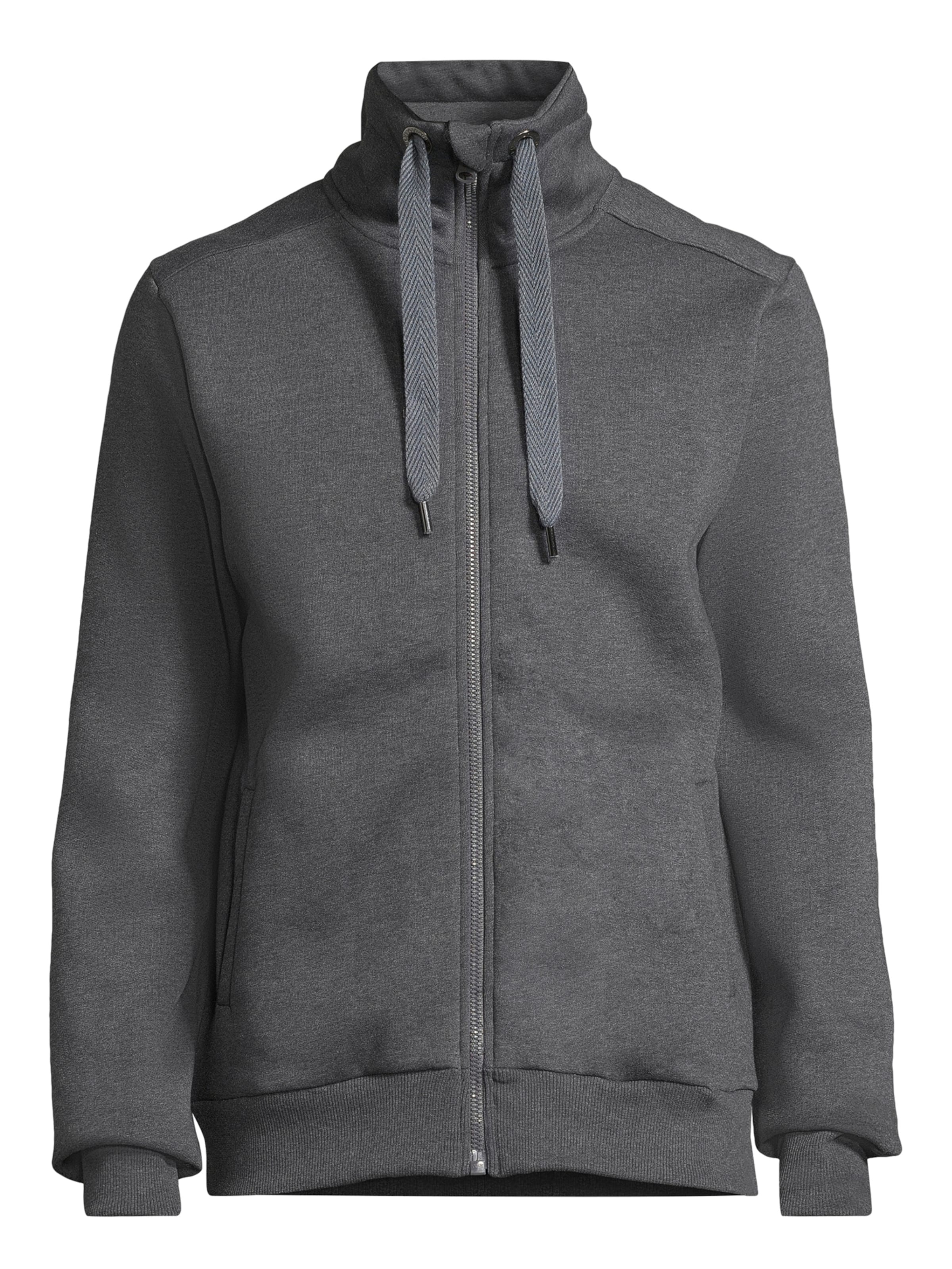 salzhaut Sweatvest 'Mool' in Grijs: voorkant