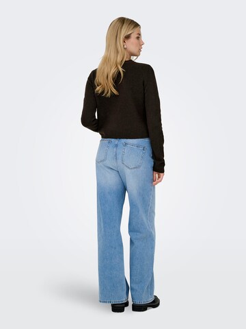 JDY Gebreid vest 'CHLOE' in Bruin