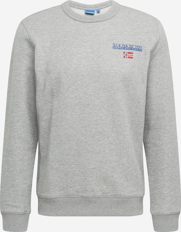 NAPAPIJRI Sweatshirt 'B-Ice' in Grijs: voorkant