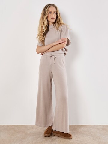 Wide leg Pantaloni ' ' di Apricot in beige