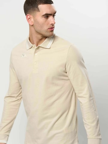 KAPPA Regular fit Button Up Shirt ' KMLogo ' in Beige