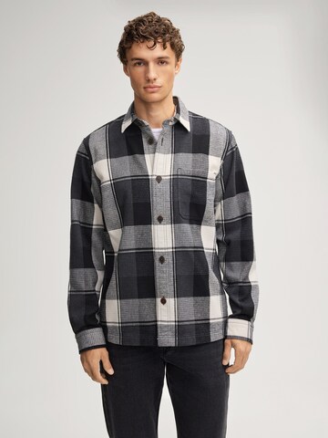 JOOP! Jeans Regular fit Overhemd 'Harvi' in Zwart: voorkant