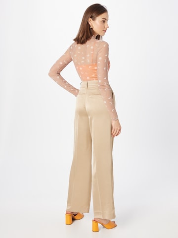 mbym Regular Pleated Pants 'Andjela' in Beige