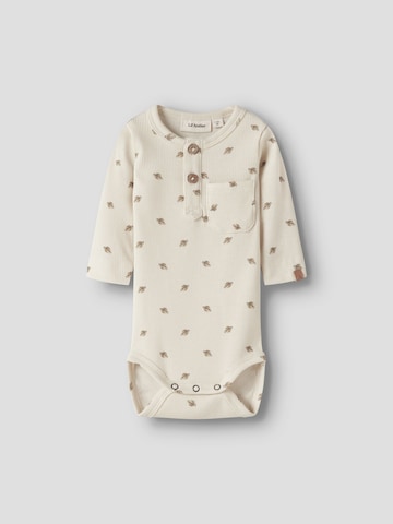 NAME IT - Pijama entero/body en beige: frente