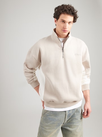 HOLLISTER Sweatshirt in Beige: front