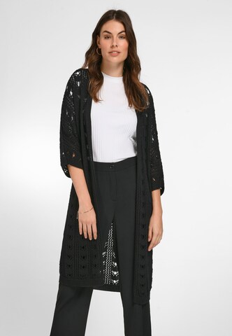 Emilia Lay Knit Cardigan in Black: front