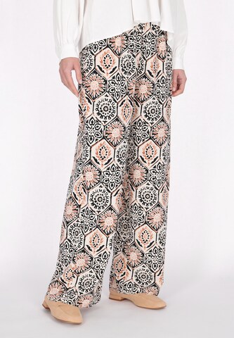 Wide leg Pantaloni di usha FESTIVAL in nero: frontale