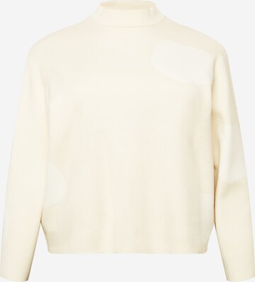 Pullover 'Alina' di Selected Femme Curve in beige: frontale