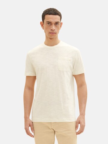 TOM TAILOR T-shirt i beige: framsida