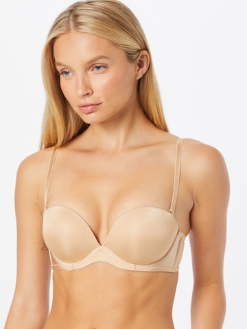 Hunkemöller - Push-up Sujetador en marrón: frente