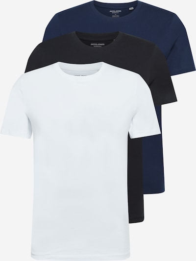 JACK & JONES Majica veličine XS u noćno plava / crna / bijela, Pregled proizvoda