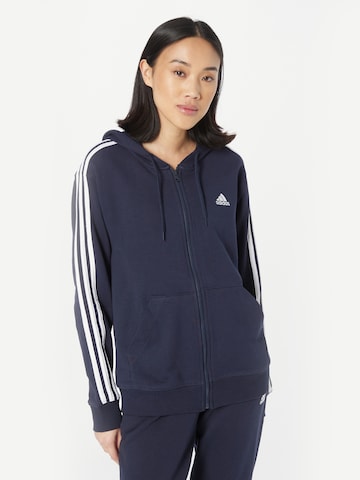 ADIDAS SPORTSWEAR Bluza rozpinana sportowa 'Essentials' w kolorze niebieski: przód