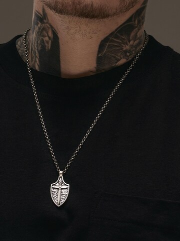 REYTEL - Colgante 'SWORD ON SHIELD' en plata