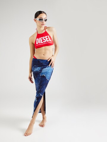 DIESEL High neck Bikinitop 'BFB-LEA' in Rood