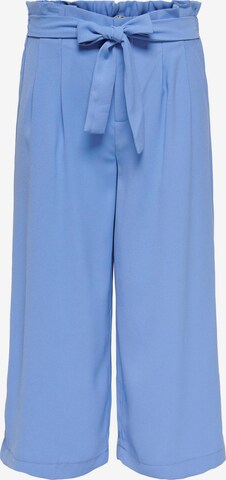 ONLY Wide leg Pleat-Front Pants 'NEW FLORENCE' in Blue: front