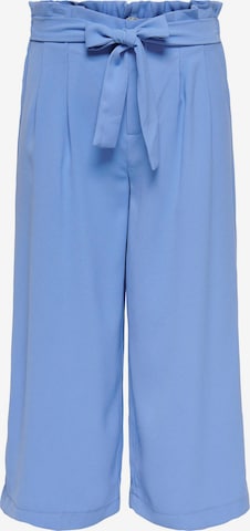 ONLY Wide leg Pleat-Front Pants 'NEW FLORENCE' in Blue: front