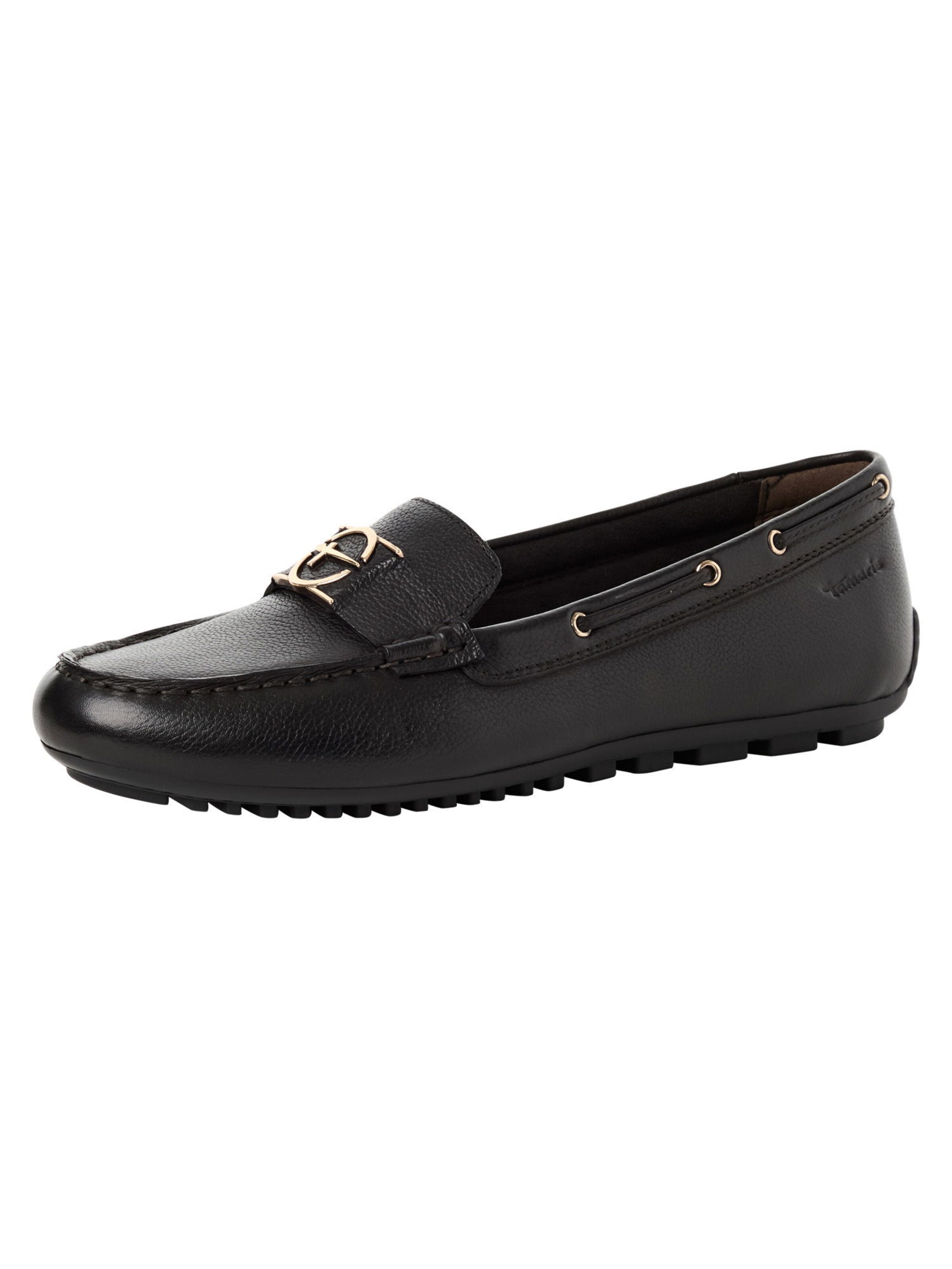 Tamaris Moccassin in Schwarz: Vorderseite