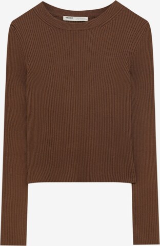 Pull&Bear Sweater in Brown: front