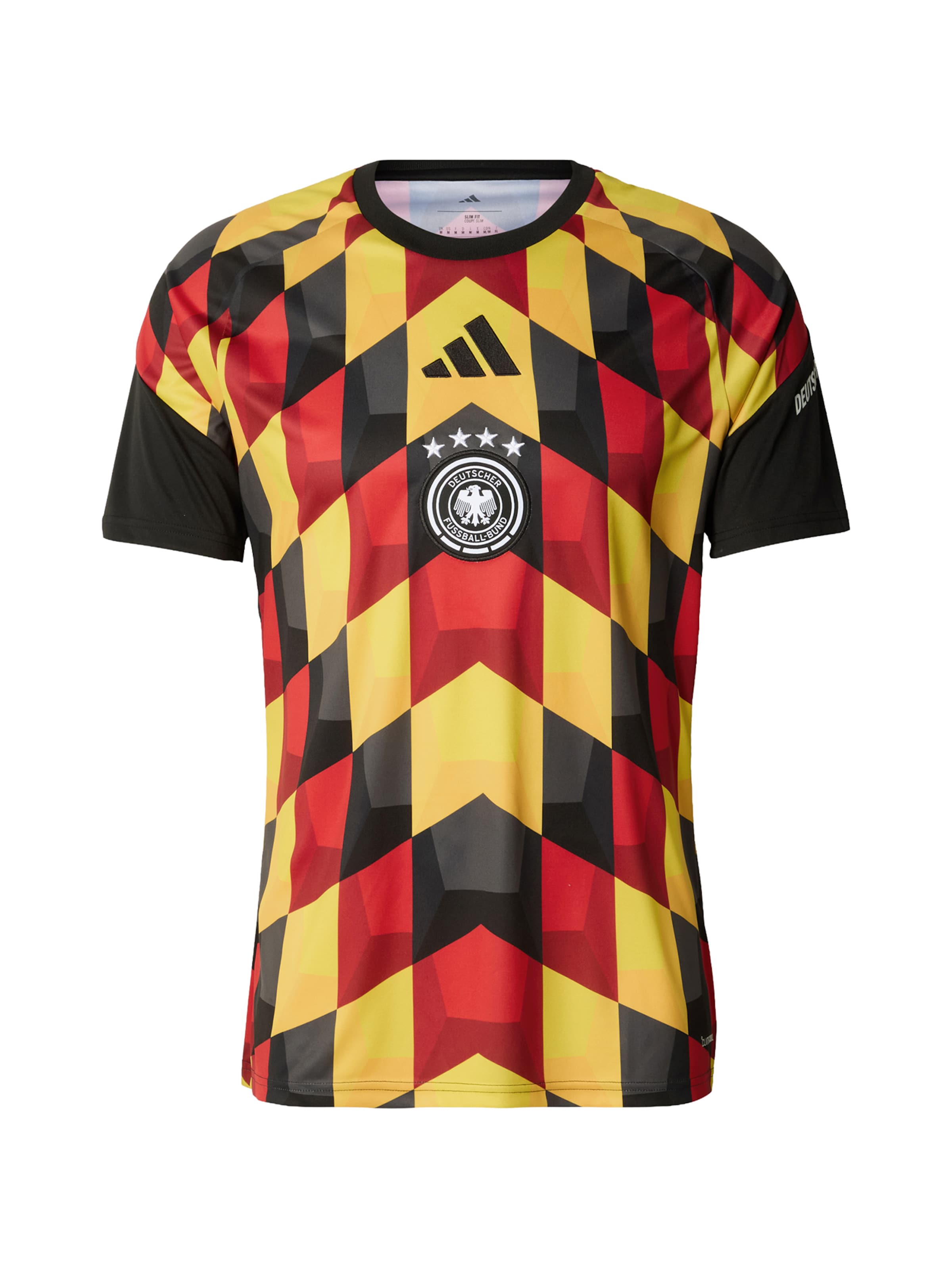 ADIDAS PERFORMANCE Trikot 'DFB PRESHI ' in XS in gelb / rot / schwarz / weiß, Produktansicht