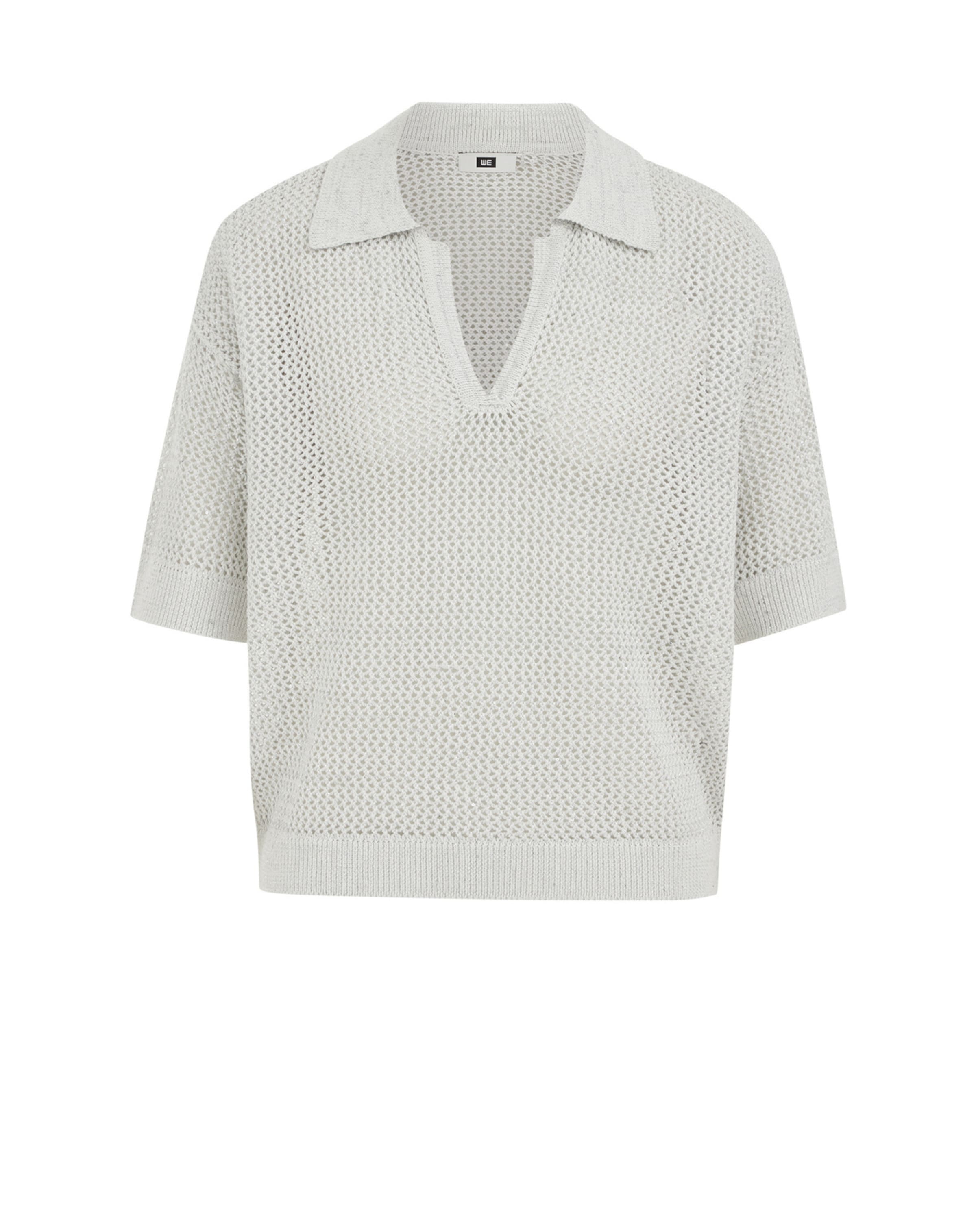 WE Fashion Свитер в Белый: спереди