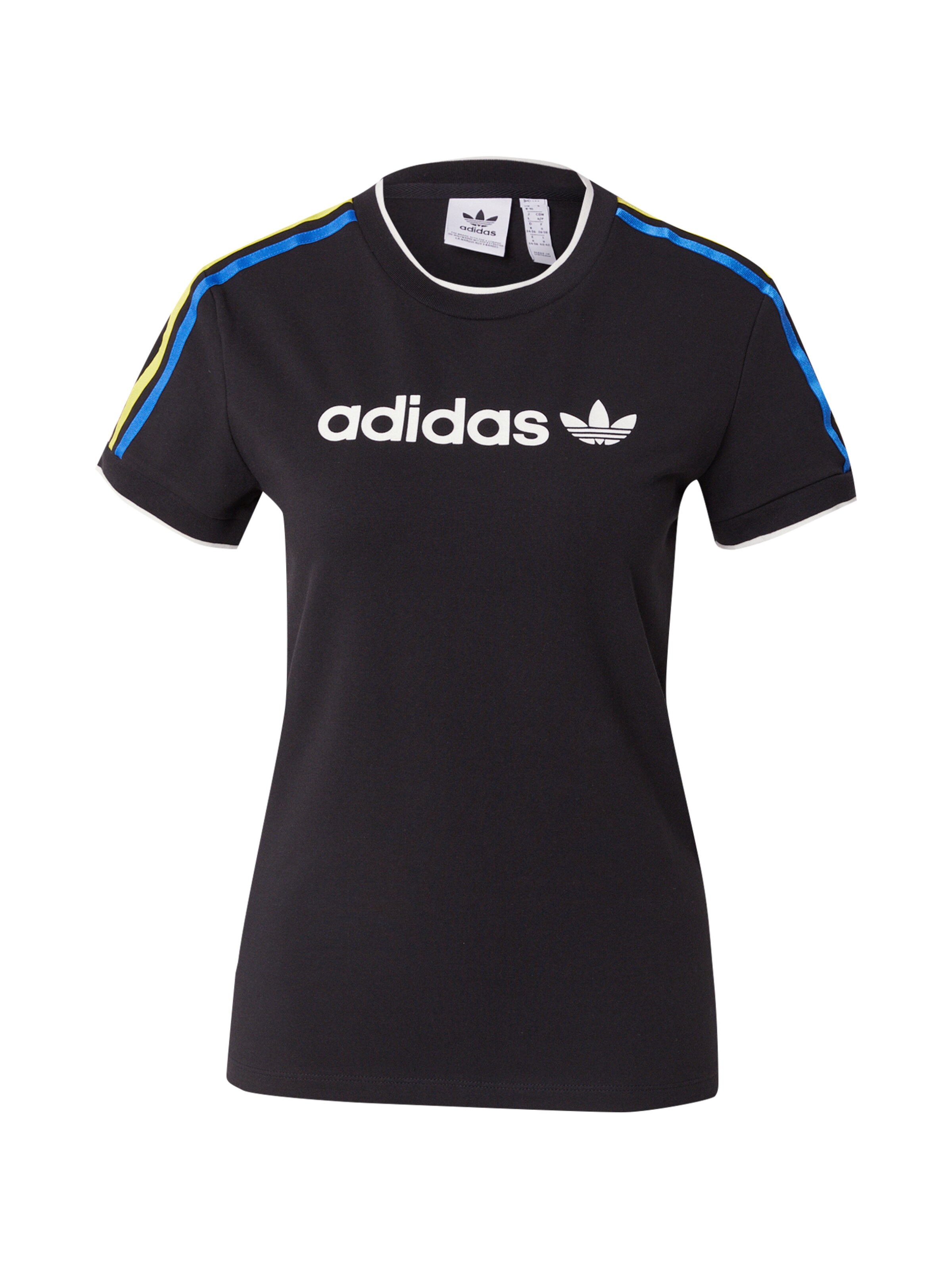 melns ADIDAS ORIGINALS T-Krekls: no priekšpuses