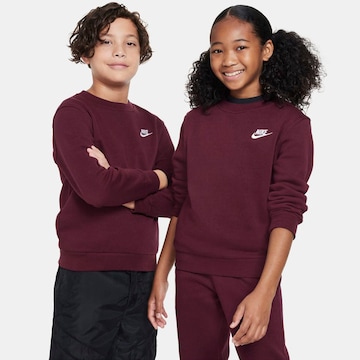 Nike Sportswear Sweatshirt 'Club Fleece' in Rot: predná strana