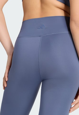 ADIDAS PERFORMANCE Flared Sportbroek 'All Me Essentials' in Blauw