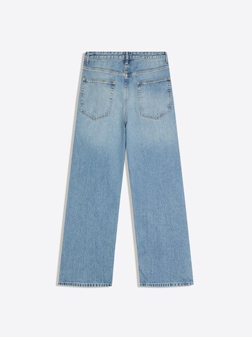 Bershka Baggy Дънки 'VINTAGE' в синьо