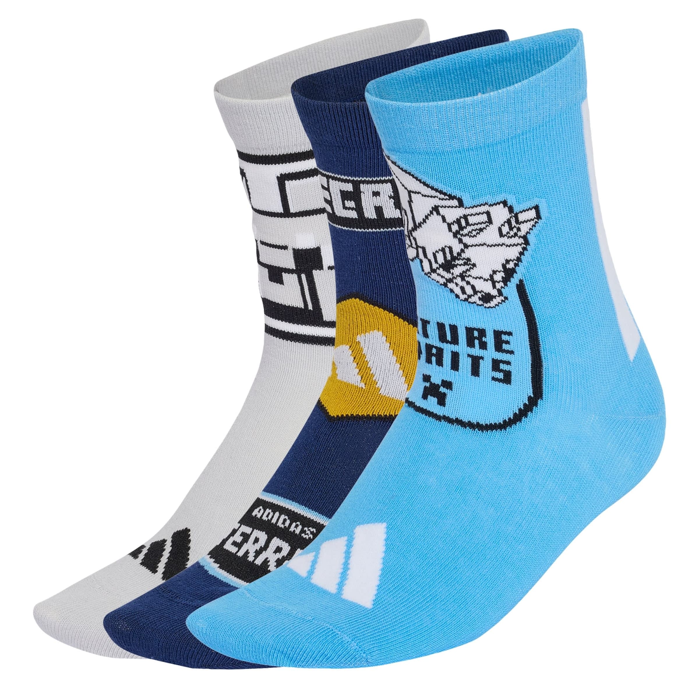 ADIDAS SPORTSWEAR Sportsokken 'Minecraft' in Blauw: voorkant