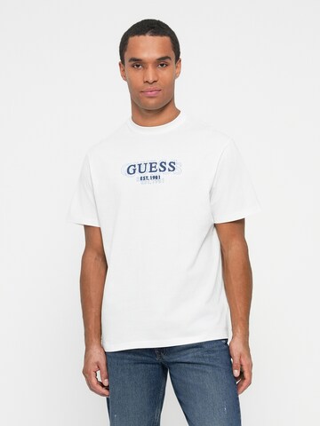 GUESS Tričko – bílá: přední strana