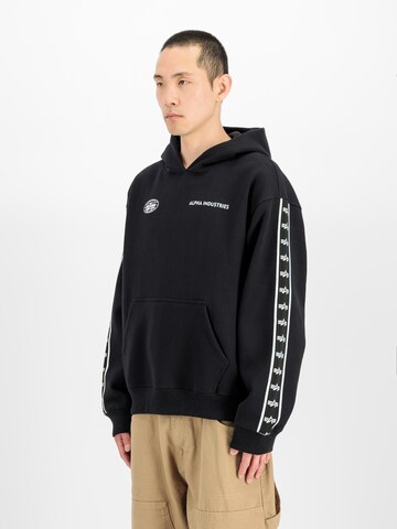 Sweat-shirt ALPHA INDUSTRIES en noir : devant