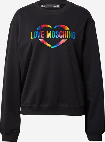 Love Moschino Sweatshirt 'SPEZZ' in Zwart: voorkant