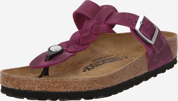 BIRKENSTOCK Žabky 'Gizeh LEOI' – fialová: přední strana