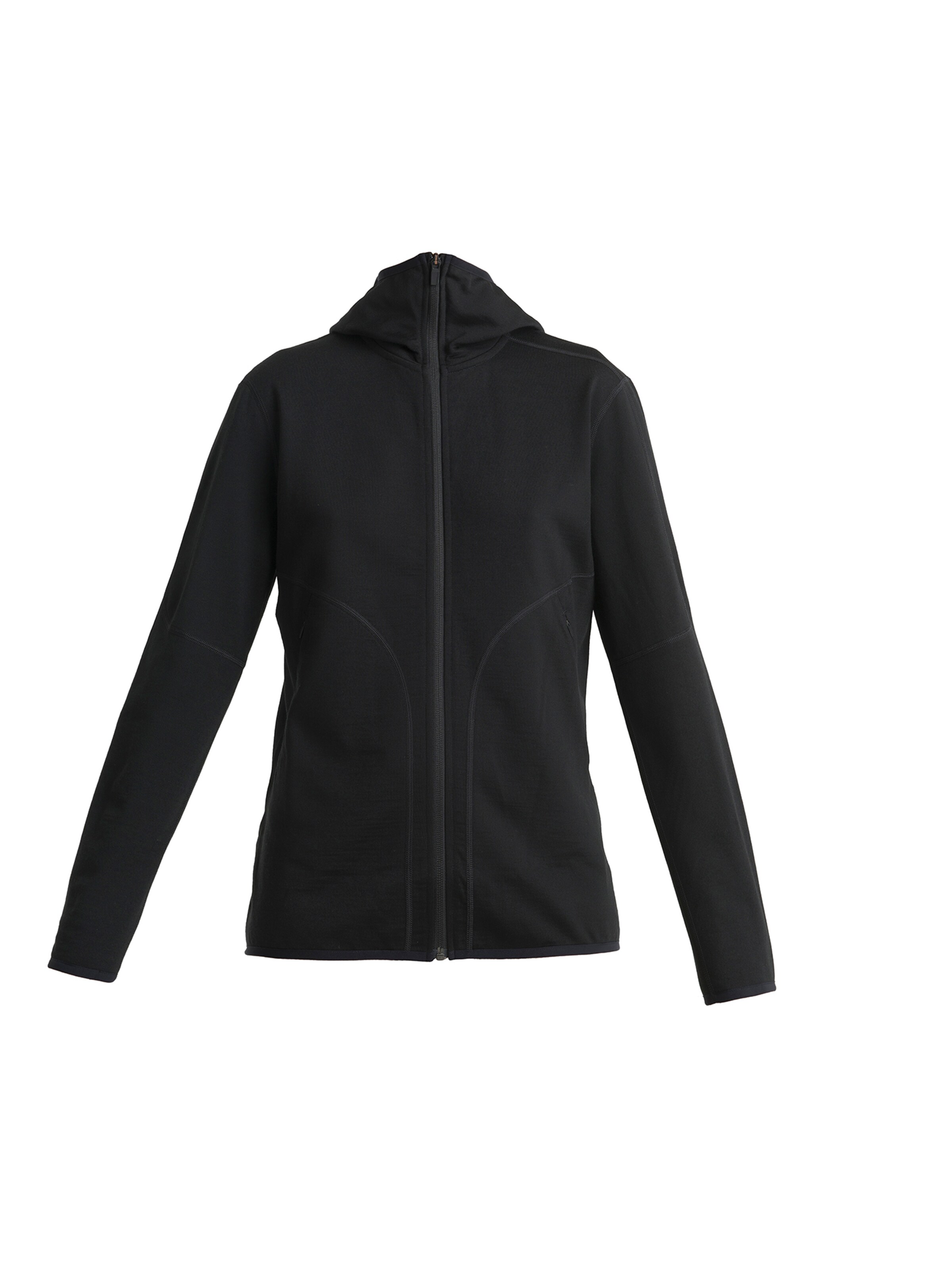 ICEBREAKER Sweatjacke 'Mer Mer 560 Realfleece Elemental II' in Schwarz: Vorderseite