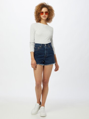 LEVI'S ® Regular Jeans 'Ribcage Short' in Blau