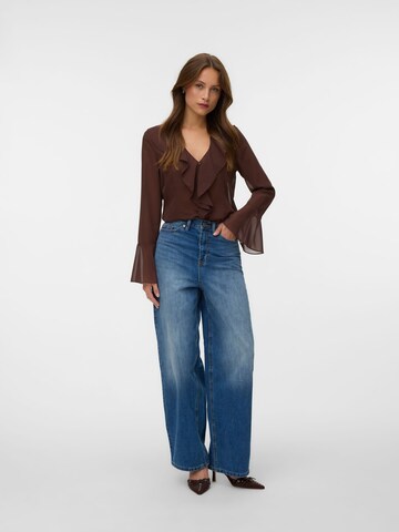 VERO MODA Blouse 'VMWillow' in Brown
