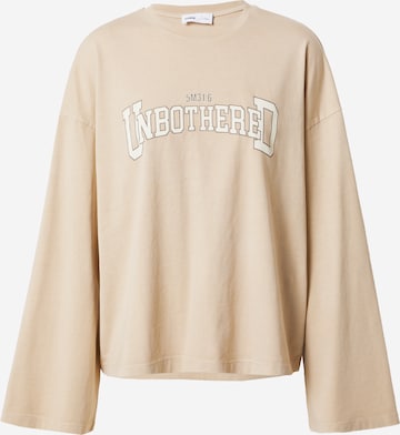 T-shirt 'Adele' millane en beige : devant