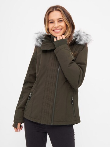 BENCH Winter jacket 'MARIE' in Green: front
