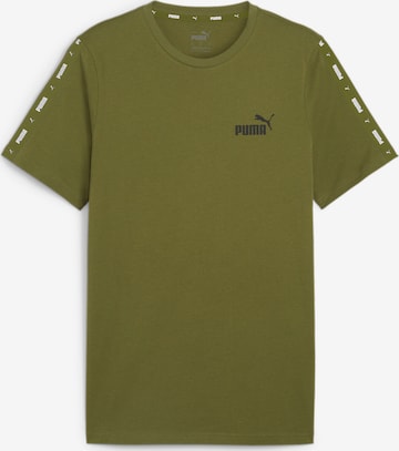 T-Shirt fonctionnel 'Essentials' PUMA en vert : devant
