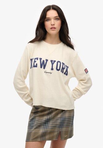 Superdry Shirt 'Athletic Essential' in Wit: voorkant