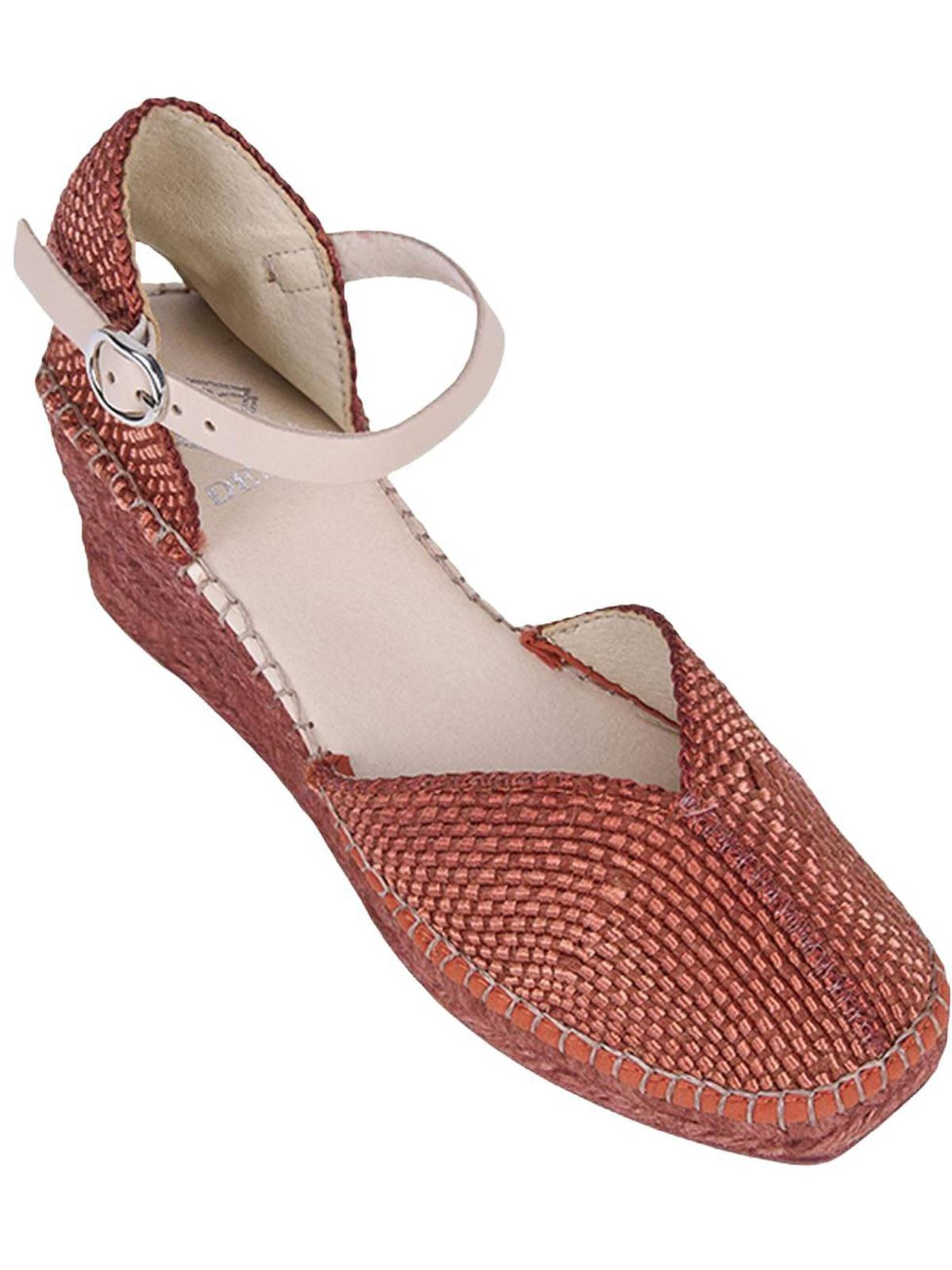 Desa Espadrilles 'Keilabsatz-Slipper' in Red