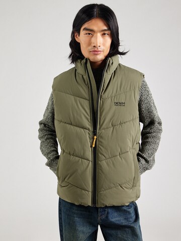 TOM TAILOR DENIM Vest in Green: front