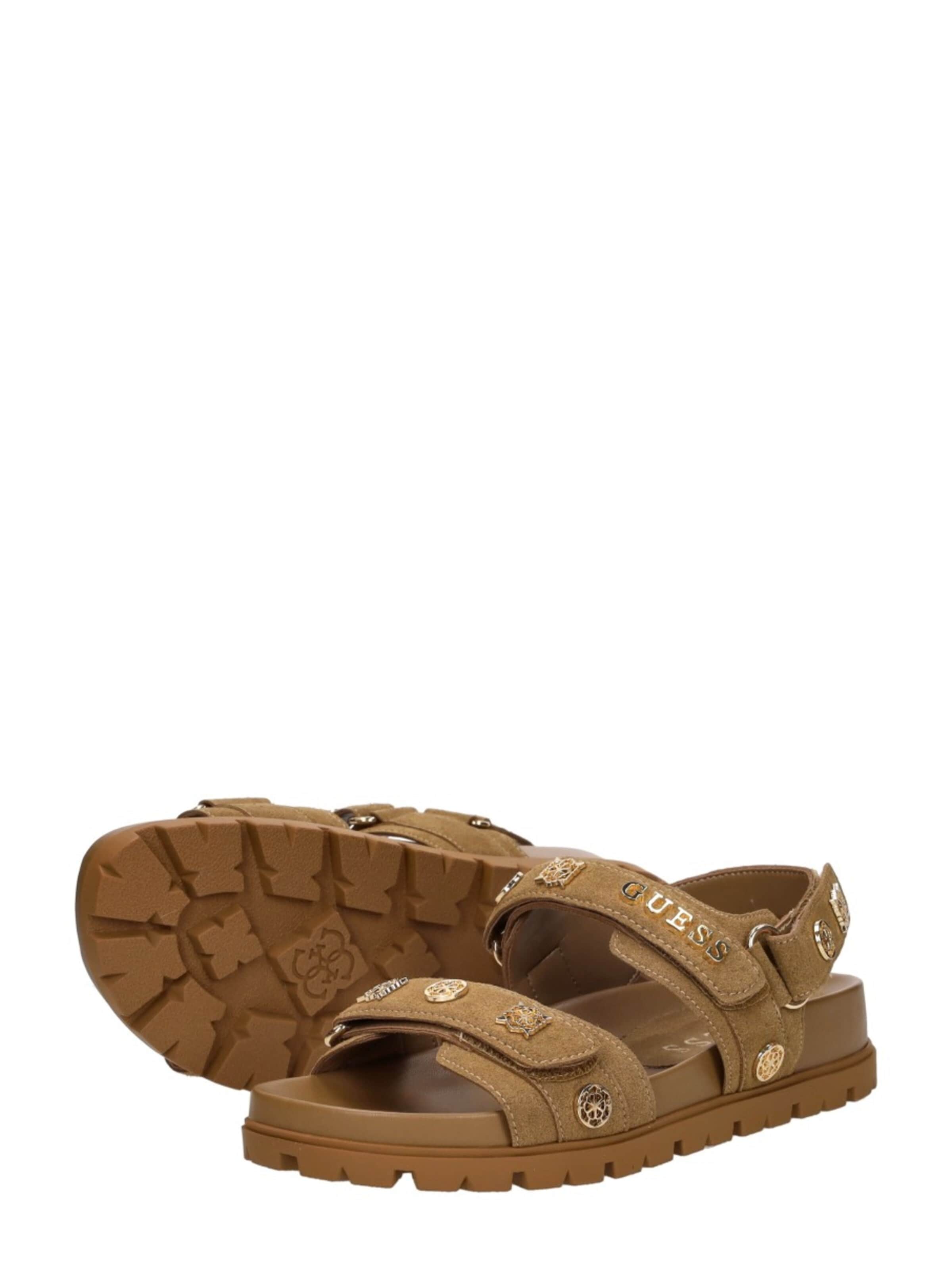 GUESS Sandale 'Florizi'‌‌‌‌‌‌ in Braun