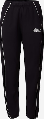 Nike Sportswear Tapered Housut 'STDO FLC' värissä musta: etupuoli